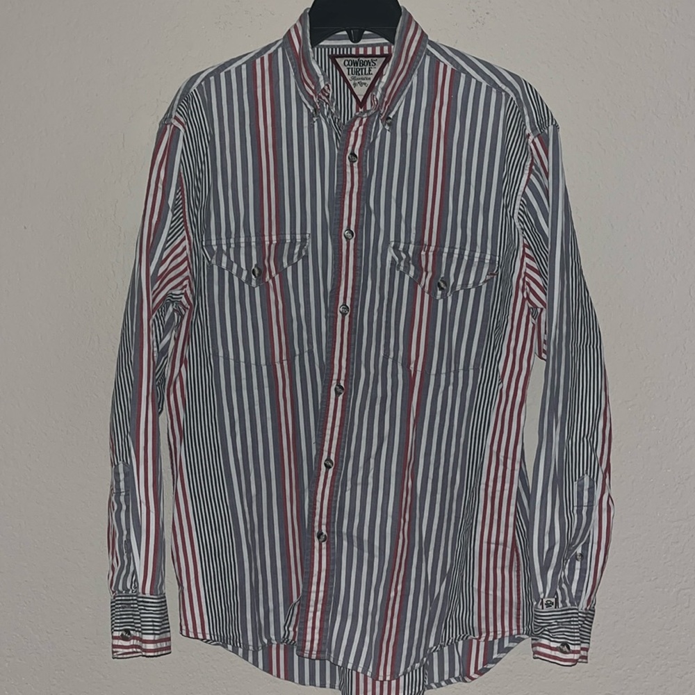 Vintage cowboys turtle button down size medium